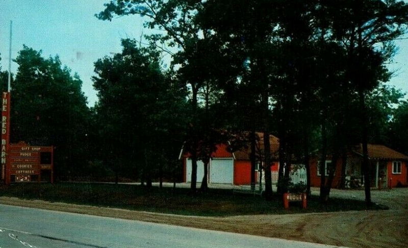 Red Barn of Oscoda - Vintage Postcard (newer photo)